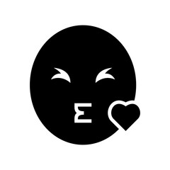 kiss icon or logo isolated sign symbol vector illustration - high quality black style vector icons
