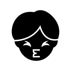 kiss icon or logo isolated sign symbol vector illustration - high quality black style vector icons