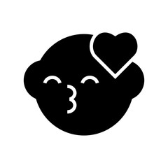 kiss icon or logo isolated sign symbol vector illustration - high quality black style vector icons