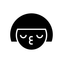 kiss icon or logo isolated sign symbol vector illustration - high quality black style vector icons