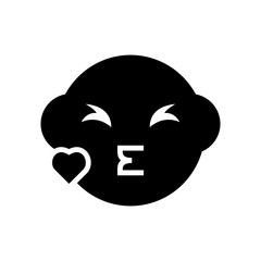 kiss icon or logo isolated sign symbol vector illustration - high quality black style vector icons