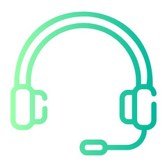 headphones gradient icon