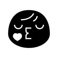 kiss icon or logo isolated sign symbol vector illustration - high quality black style vector icons