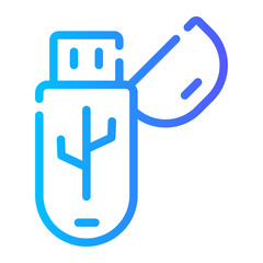 pendrive gradient icon