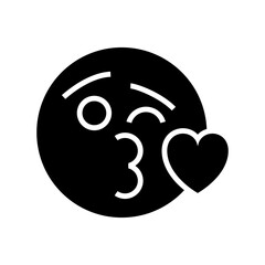 kiss icon or logo isolated sign symbol vector illustration - high quality black style vector icons