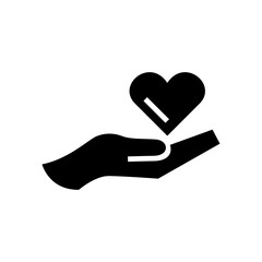love hand icon or logo isolated sign symbol vector illustration - high quality black style vector icons