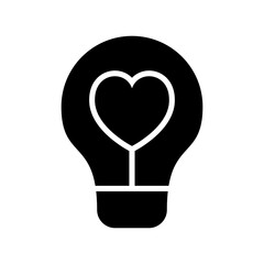 love idea icon or logo isolated sign symbol vector illustration - high quality black style vector icons