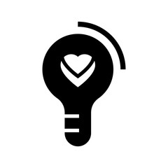 love idea icon or logo isolated sign symbol vector illustration - high quality black style vector icons