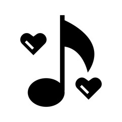 love music icon or logo isolated sign symbol vector illustration - high quality black style vector icons
