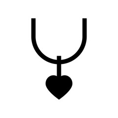 necklace icon or logo isolated sign symbol vector illustration - high quality black style vector icons