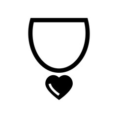 necklace icon or logo isolated sign symbol vector illustration - high quality black style vector icons
