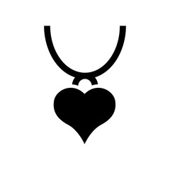 necklace icon or logo isolated sign symbol vector illustration - high quality black style vector icons
