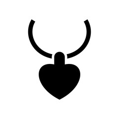 necklace icon or logo isolated sign symbol vector illustration - high quality black style vector icons
