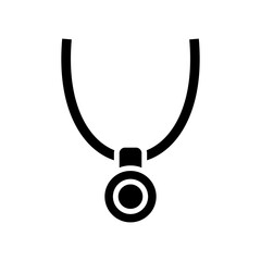 necklace icon or logo isolated sign symbol vector illustration - high quality black style vector icons
