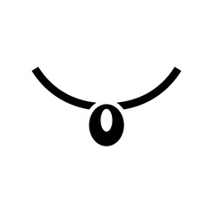 Obraz premium necklace icon or logo isolated sign symbol vector illustration - high quality black style vector icons 