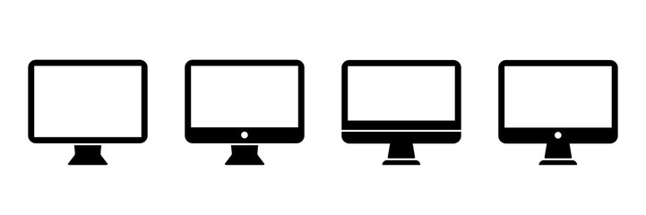 Computer vector icons concept