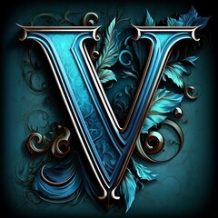 Letter V: Generative AI - Blue - Game Design
