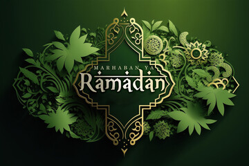 Muslim Islam Holy Month Ramadan Kareem Ornamental Arabic Calligraphy for Ramadhan Mubarak Islamic Background 