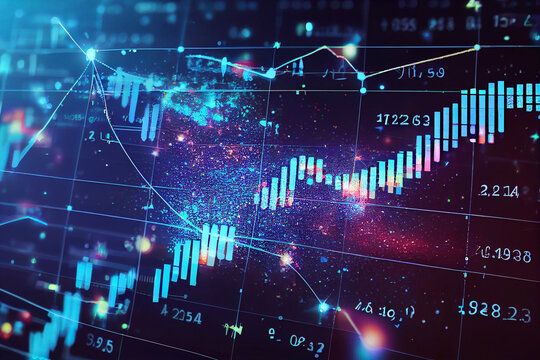 イメージ素材:株式投資・株価チャートのイメージGenerative AI	
