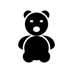 teddy bear icon or logo isolated sign symbol vector illustration - high quality black style vector icons
