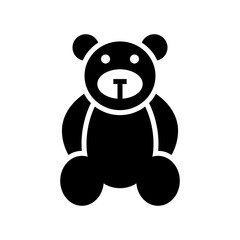 teddy bear icon or logo isolated sign symbol vector illustration - high quality black style vector icons
