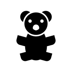 Obraz premium teddy bear icon or logo isolated sign symbol vector illustration - high quality black style vector icons 