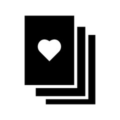 
valentine cards icon or logo isolated sign symbol vector illustration - high quality black style vector icons
