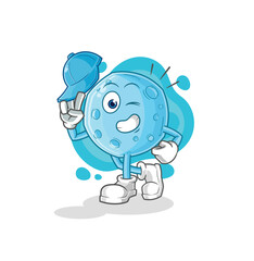 blue moon young boy character cartoon