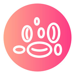 red blood cells gradient icon