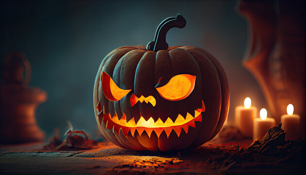 Scary Pumpkin" Images – Browse 2,683 Stock Photos, Vectors, and Video |  Adobe Stock