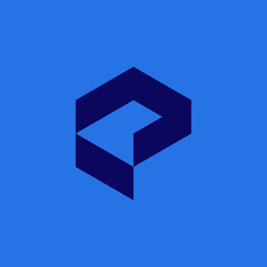 E Letter Logo Symbol Brand Icon Design Simple Minimal Chevron Arrow Up Isometric Cube Box Digital Software Apps 