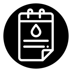 diagnosis glyph icon