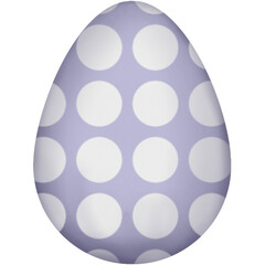 Watercolor purple egg. Easter egg illustration isolated on transparent background.