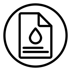 science report line icon