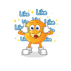 throat lozenges give lots of likes. cartoon vector