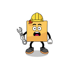 Character Illustration of sticky note with 404 error