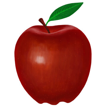 Apple digital painting, created using Photoshop