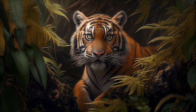 Tiger in the jungle generative ai