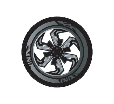 alloy whell vector illustration
