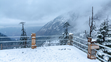 winter in the mountains