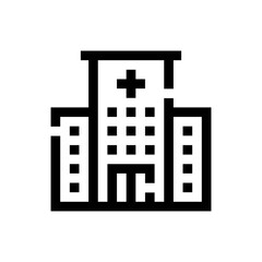 hospital line icon