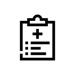 medical report line icon