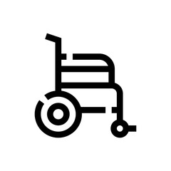 wheelchair line icon