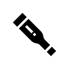 thermometer glyph icon