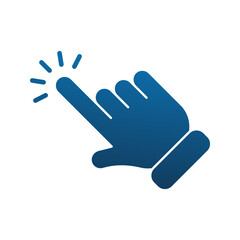 Pointer icon. Clicking finger  hand pointer sign for mobile concept and web design. vector illustration