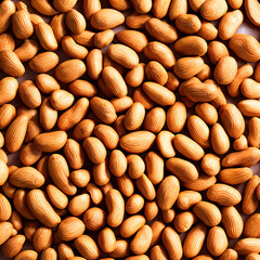 Obraz premium Bowl of peanuts on the table, nuts in a container, snack food concept created with generative AI.