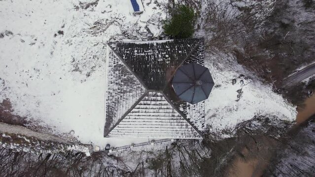 Overview of the Kuslat Mosque from the ottoman period in Bosnia and Herzegovina