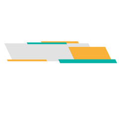 Obraz premium Lower Third Abstract Shape