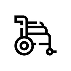 wheelchair line icon