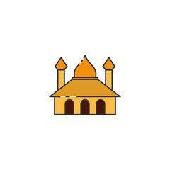 Muslim Building Icon Concept Isolated